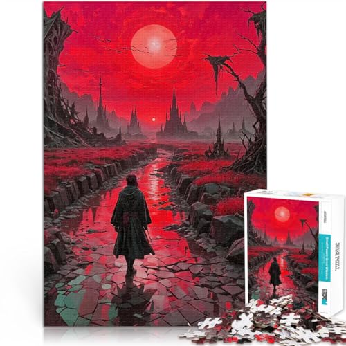Teenager-Puzzles 1000 Teile Anspruchsvoll, Aber lustig und humorvoll Roter Mond der Ruine Tolle Geschenke und Spielzeuge75x50cm Teenager-Puzzles 1000 Teile Anspruchsvoll, Aber lustig und humorvoll Roter Mond der Ruine Tolle Geschenke und Spielzeuge75x50cm von QVKZLYFXN