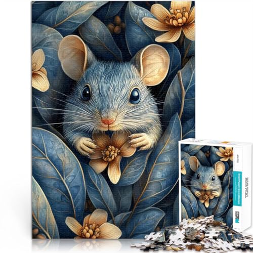 Teenager-Puzzles 1000 Teile Dekomprimierendes intellektuelles Lernspielzeug Blaue Maus im blauen Laub Geburtstagsgeschenke75x50cm Teenager-Puzzles 1000 Teile Dekomprimierendes intellektuelles Lernspielzeug Blaue Maus im blauen Laub Geburtstagsgeschenke75x50cm von QVKZLYFXN