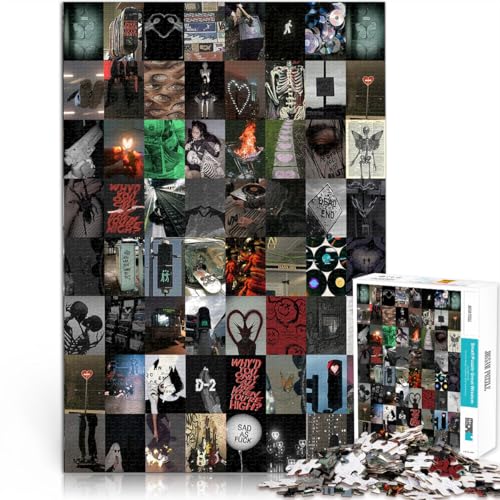 Teenager-Puzzles 1000 Teile Denksportaufgabe für Retro-Kunst-Collage-Malerei Lustige Aktivitäten für zu Hause, Geburtstagsgeschenk, Reisegeschenk,75x50cm Teenager-Puzzles 1000 Teile Denksportaufgabe für Retro-Kunst-Collage-Malerei Lustige Aktivitäten für zu Hause, Geburtstagsgeschenk, Reisegeschenk,75x50cm von QVKZLYFXN