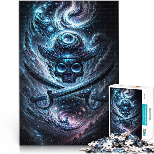 Teenager-Puzzles 1000 Teile Geschenke zum Suchbegriff: Herausfordernde Spiele Blauer Weltraumpirat Geschenkideen50x70cm von QVKZLYFXN