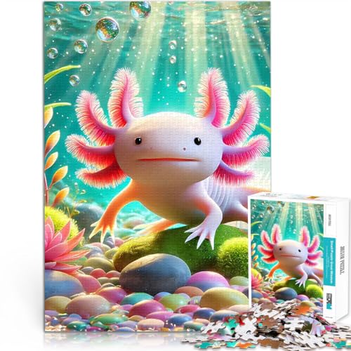 Teenager-Puzzles 1000 Teile Geschenke zum Suchbegriff: Herausfordernde Spiele Niedlicher Axolotl unter Wasser Kunstwerk Geschenk75x50cm Teenager-Puzzles 1000 Teile Geschenke zum Suchbegriff: Herausfordernde Spiele Niedlicher Axolotl unter Wasser Kunstwerk Geschenk75x50cm von QVKZLYFXN