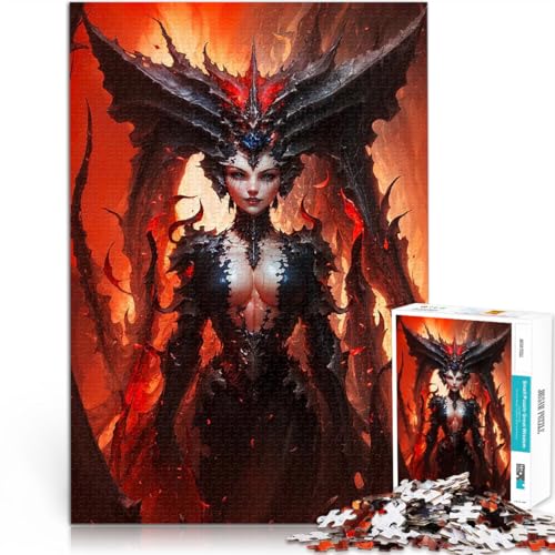 Teenager-Puzzles 1000 Teile Lernspiel-Herausforderungsspielzeug Dämonenkönigin in der Hölle Lilith Verbessern Sie das Gedächtnis38x52cm von QVKZLYFXN