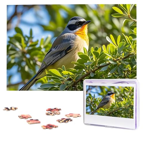 Puzzle 1000 Teile (74,9 x 50 cm), personalisiertes Puzzle, Vogel auf Baum, herausforderndes Fotopuzzle mit Aufbewahrungstasche, Bilderpuzzle für Erwachsene und Familie von QVUEagriSJ
