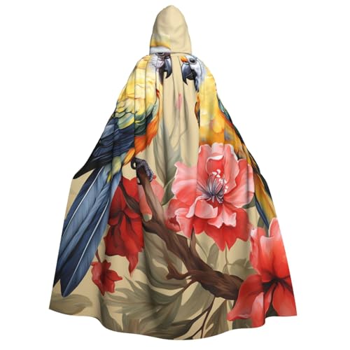 QVUEagriSJ Kapuzenumhang Halloween Kapuzenumhang Uni Halloween Umhang Blume und Vogel Kunst Kapuzenmantel Cosplay Kostüme QVUEagriSJ Kapuzenumhang Halloween Kapuzenumhang Uni Halloween Umhang Blume und Vogel Kunst Kapuzenmantel Cosplay Kostüme von QVUEagriSJ