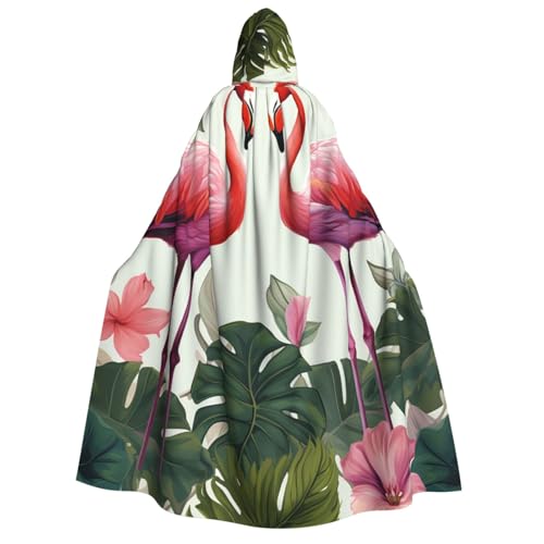 QVUEagriSJ Kapuzenumhang Halloween Kapuzenumhang Uni Halloween Umhang Flamingo Vogel Grün Blätter Kapuzenmantel Cosplay Kostüme QVUEagriSJ Kapuzenumhang Halloween Kapuzenumhang Uni Halloween Umhang Flamingo Vogel Grün Blätter Kapuzenmantel Cosplay Kostüme von QVUEagriSJ