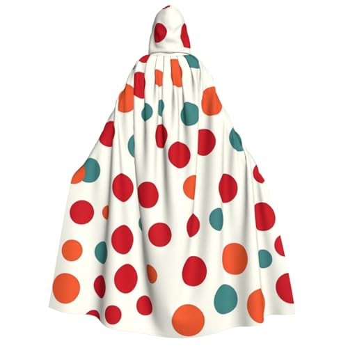 QVUEagriSJ Kapuzenumhang Halloween Kapuzenumhang Uni Halloween Umhang Polka Dot2 Kapuzenmantel Cosplay Kostüme von QVUEagriSJ