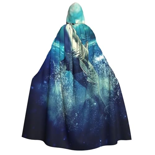 QVUEagriSJ Kapuzenumhang Halloween Kapuzenumhang Uni Halloween Umhang Waldruck Kapuzenmantel Cosplay Kostüme von QVUEagriSJ