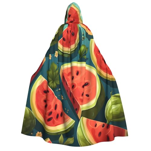 QVUEagriSJ Kapuzenumhang für Halloween, Uni, Halloween-Umhang, Cartoon-Wassermelonen-Muster, Kapuzenmantel, Cosplay-Kostüme QVUEagriSJ Kapuzenumhang für Halloween, Uni, Halloween-Umhang, Cartoon-Wassermelonen-Muster, Kapuzenmantel, Cosplay-Kostüme von QVUEagriSJ