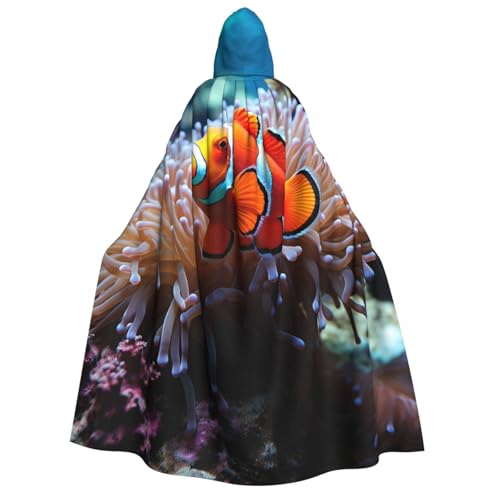 QVUEagriSJ Kapuzenumhang für Halloween, Uni, Halloween-Umhang, Clownfisch, Kapuzenmantel, Cosplay-Kostüme QVUEagriSJ Kapuzenumhang für Halloween, Uni, Halloween-Umhang, Clownfisch, Kapuzenmantel, Cosplay-Kostüme von QVUEagriSJ