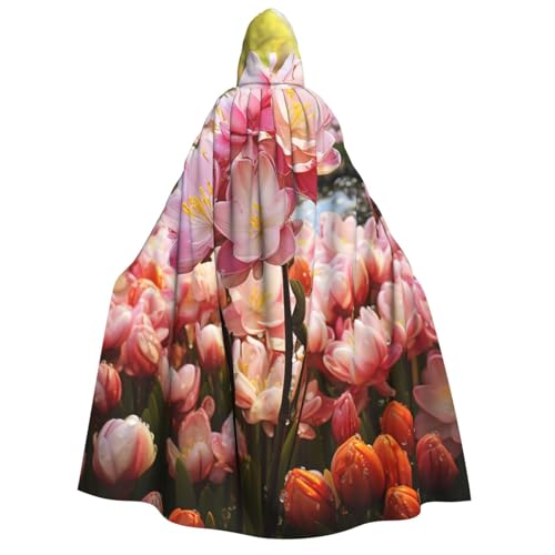 QVUEagriSJ Kapuzenumhang für Halloween, Uni, Halloween-Umhang, Kirschblüte und Tulpen, Kapuzenmantel, Cosplay-Kostüme QVUEagriSJ Kapuzenumhang für Halloween, Uni, Halloween-Umhang, Kirschblüte und Tulpen, Kapuzenmantel, Cosplay-Kostüme von QVUEagriSJ