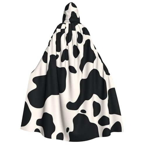 QVUEagriSJ Kapuzenumhang für Halloween, Uni, Halloween-Umhang, Kuh-Punkt, Kapuzenmantel, Cosplay-Kostüme QVUEagriSJ Kapuzenumhang für Halloween, Uni, Halloween-Umhang, Kuh-Punkt, Kapuzenmantel, Cosplay-Kostüme von QVUEagriSJ