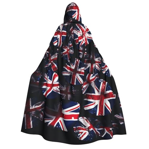 QVUEagriSJ Kapuzenumhang für Halloween, Uni, Halloween-Umhang, britische Flagge, Cosplay-Kostüme QVUEagriSJ Kapuzenumhang für Halloween, Uni, Halloween-Umhang, britische Flagge, Cosplay-Kostüme von QVUEagriSJ