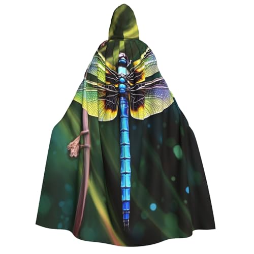 QVUEagriSJ Kapuzenumhang für Halloween, Uni, Halloween-Umhang, bunte Libellen, Cosplay-Kostüme QVUEagriSJ Kapuzenumhang für Halloween, Uni, Halloween-Umhang, bunte Libellen, Cosplay-Kostüme von QVUEagriSJ