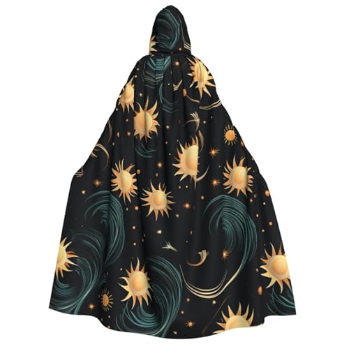 QVUEagriSJ Kapuzenumhang für Halloween, Uni, Halloween-Umhang, sich wiederholendes Sonnenmuster, Kapuzenmantel, Cosplay-Kostüme QVUEagriSJ Kapuzenumhang für Halloween, Uni, Halloween-Umhang, sich wiederholendes Sonnenmuster, Kapuzenmantel, Cosplay-Kostüme von QVUEagriSJ