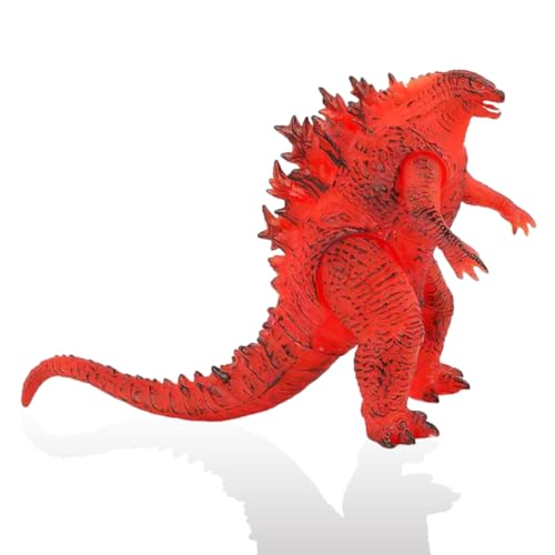 Godzill Model Toys, bewegliche Gelenk-Actionfiguren, Godzill Toys Der König des Monsters Spielzeug, Monster Figuren für PVC Anime Action Figures, Collectible Desktop Figures（ Rot） von QWEPU