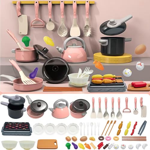 Küchenspielzeug,Spielküche Kinderküche Zubehör,61PCS vorgeben Rollenspiel Kochtöpfe und Pfannen Lebensmittel Mini-Zubehör für Jungen Mädchen Geschenk. Küchenspielzeug,Spielküche Kinderküche Zubehör,61PCS vorgeben Rollenspiel Kochtöpfe und Pfannen Lebensmittel Mini-Zubehör für Jungen Mädchen Geschenk. von QWEPU