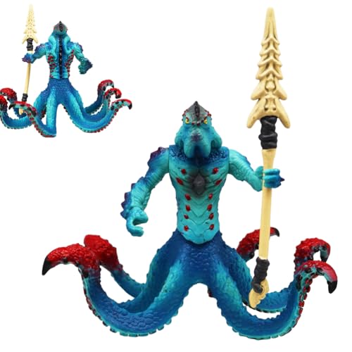 Oktopus Figuren Ornament,Monster Octopus, Octopus Toys, Modell Kinder Spielzeug Monster Action Figuren Geburtstagsgeschenke Für Sammlung Geburtstagsgeschenke Dekorationen Modell（16.3*14.5*10.5CM ） von QWEPU