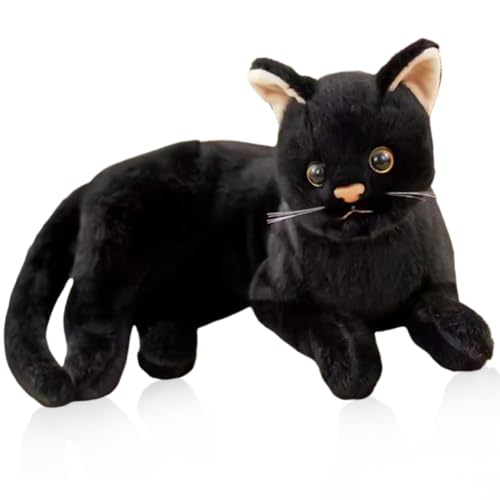QWEPU Schwarze Katze Plüschtier,Katze Kuscheltier,Katze Puppe Gefüllte Lebensechte Katze Plüschtier Spielzeug Für Heimdekoration, Fotografie-Requisiten,30CM QWEPU Schwarze Katze Plüschtier,Katze Kuscheltier,Katze Puppe Gefüllte Lebensechte Katze Plüschtier Spielzeug Für Heimdekoration, Fotografie-Requisiten,30CM von QWEPU