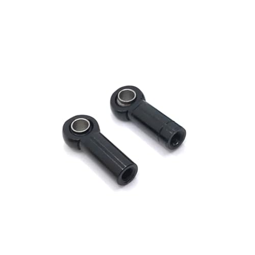 2 STK. RC-Teile, Metall-Upgrade, Positives Gewinde, Umgekehrtes Gewinde, Länge 18 Mm, Loch 3 Mm, Dicke 4,5 Mm, Spurstangen-Kugelschnalle, Modifizierte Teile RC Ersatzteile(Black) von QWHTYO