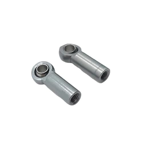 2 STK. RC-Teile, Metall-Upgrade, Positives Gewinde, Umgekehrtes Gewinde, Länge 18 Mm, Loch 3 Mm, Dicke 4,5 Mm, Spurstangen-Kugelschnalle, Modifizierte Teile RC Ersatzteile(Gray) von QWHTYO