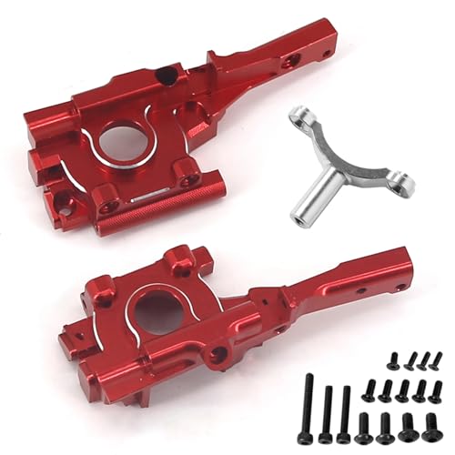 Für 1/16 Für E-Revo (VXL), Für Slash 4WD, Für Summit, RC Verbesserte Aluminiumlegierung Frontpartition Getriebekomponenten RC Ersatzteile(Red) von QWHTYO