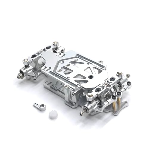 Für 1/28 RC Autoteile Metall Upgrade Heckantrieb Racing Drift Mosquito Autorahmen RC Ersatzteile(White) von QWHTYO
