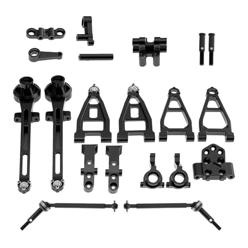 Für 58719 1:10 2WD RC Fahrzeuge Fernbedienung Auto Upgrade Kits Einfach Zu Installierende Änderungszubehör RC Ersatzteile(Black) von QWHTYO