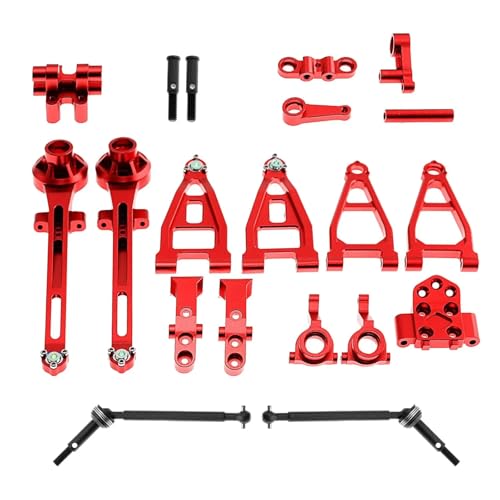 Für 58719 1:10 2WD RC Fahrzeuge Fernbedienung Auto Upgrade Kits Einfach Zu Installierende Änderungszubehör RC Ersatzteile(Red) von QWHTYO