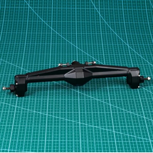 Für Axial Für Capra 1,9 Für UTB AXI03004 Für Buggy 4WS 1/10 RC Vorne Hinterachse Set Upgrade Teile Aluminium F9 Portal Achse Upgrades Teile RC Ersatzteile(Black,Rear Axle) von QWHTYO
