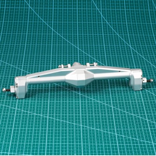 Für Axial Für Capra 1,9 Für UTB AXI03004 Für Buggy 4WS 1/10 RC Vorne Hinterachse Set Upgrade Teile Aluminium F9 Portal Achse Upgrades Teile RC Ersatzteile(Silver,Rear Axle) von QWHTYO