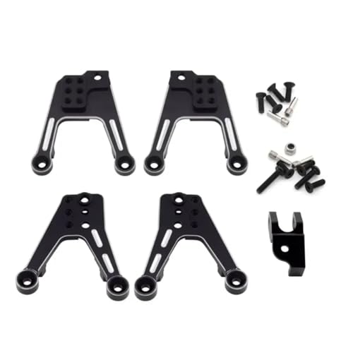 Für Axial Für SCX10 II 90046 90047 1/10 RC Teile CNC Aluminium Legierung Shock Mount Dämpfer Türme Änderung Zubehör RC Ersatzteile(Black) von QWHTYO