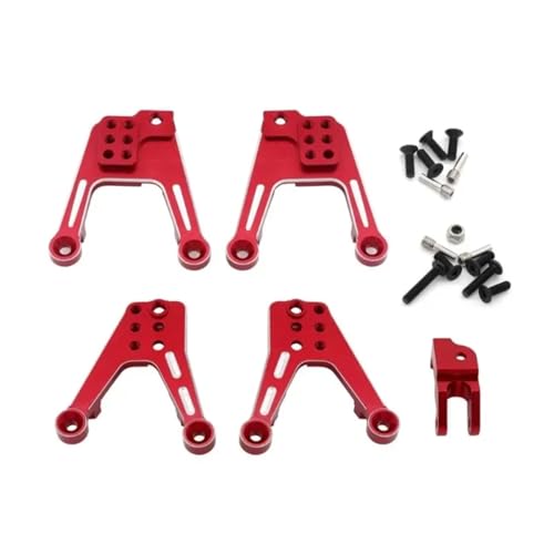 Für Axial Für SCX10 II 90046 90047 1/10 RC Teile CNC Aluminium Legierung Shock Mount Dämpfer Türme Änderung Zubehör RC Ersatzteile(Red) von QWHTYO
