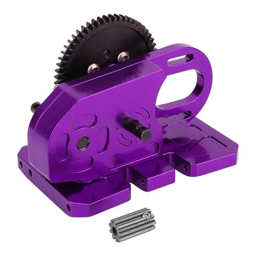 Für Axial Für SCX10 II III Für Capra Für TRX4 1/10 RC Crawler Upgrade Teile 2 Niedrigen Getriebe Mittleren Getriebe Box Mit Getriebe Skid Platte RC Ersatzteile(Purple) von QWHTYO