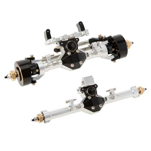Für Axial Für SCX24 3-teilige CVD-Vorder- Oder Vorder-Hinterachsen Maximaler Lenkwinkel 52 ° Breiter + 5 Mm RC-Autoteile RC Ersatzteile(Front and Rear Axle) von QWHTYO