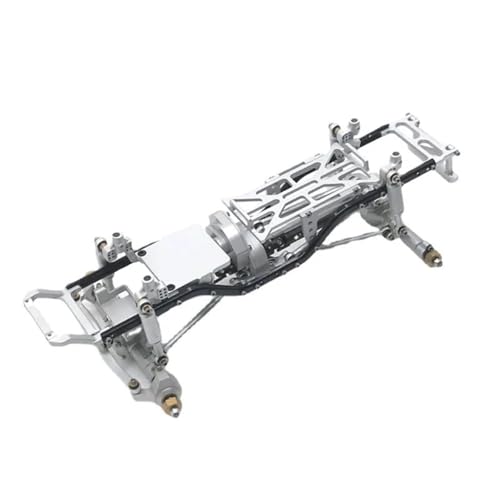 Für Axial Für SCX24 C10 1/24 RC Auto Teile Metall Upgrade Rahmen RC Auto Upgrade Teile Ersatz Zubehör Größe 205mm * 97mm RC Ersatzteile(Silver) von QWHTYO