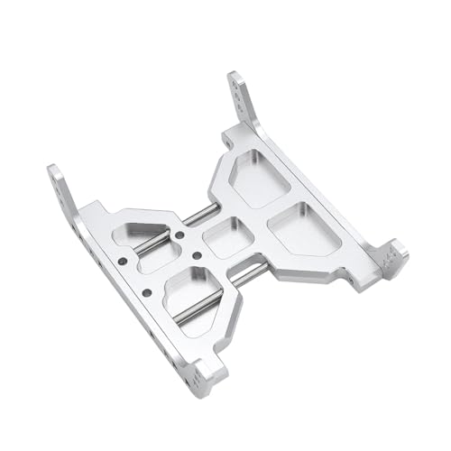 Für Axial Für Scx10 1/10 RC Crawler Upgrade Teile Aluminium Chassis Skid Platte Metall Übertragung Platte Modifizierte Teile RC Ersatzteile(Silver) von QWHTYO