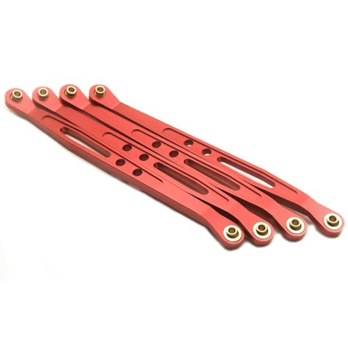 Für Axial Für Wraith 90018 1/10 RC Crawler Autoteile Aluminium Obere Und Untere Aufhängungsverbindungsstange Modifizierte Teile RC Ersatzteile(Red,LowerLink Rod) von QWHTYO