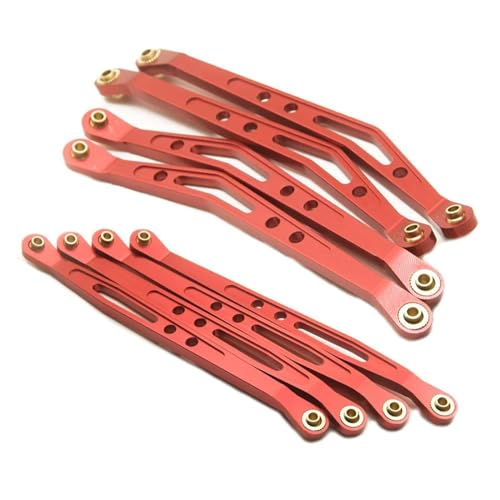 Für Axial Für Wraith 90018 1/10 RC Crawler Autoteile Aluminium Obere Und Untere Aufhängungsverbindungsstange Modifizierte Teile RC Ersatzteile(Red,Upper Lower Link Rod) von QWHTYO
