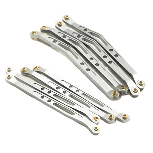 Für Axial Für Wraith 90018 1/10 RC Crawler Autoteile Aluminium Obere Und Untere Aufhängungsverbindungsstange Modifizierte Teile RC Ersatzteile(Silver,Upper Lower Link Rod) von QWHTYO