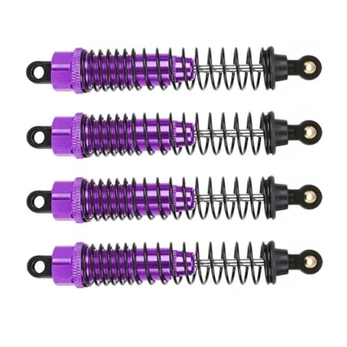 Für HSP 108004 182004 08001 08058 RC Teile Metall Stoßdämpfer Dämpfer 108mm 1/10 Für Monster Truck Upgrade Teile Zubehör RC Ersatzteile(Purple,4pcs) von QWHTYO
