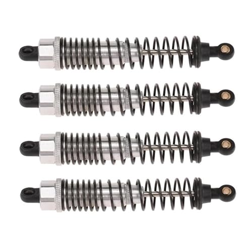 Für HSP 108004 182004 08001 08058 RC Teile Metall Stoßdämpfer Dämpfer 108mm 1/10 Für Monster Truck Upgrade Teile Zubehör RC Ersatzteile(Silver,4pcs) von QWHTYO