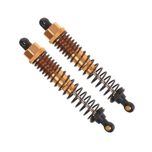 Für HSP 108004 182004 08001 08058 RC Teile Metall Stoßdämpfer Dämpfer 108mm 1/10 Für Monster Truck Upgrade Teile Zubehör RC Ersatzteile(Yellow,2pcs) von QWHTYO