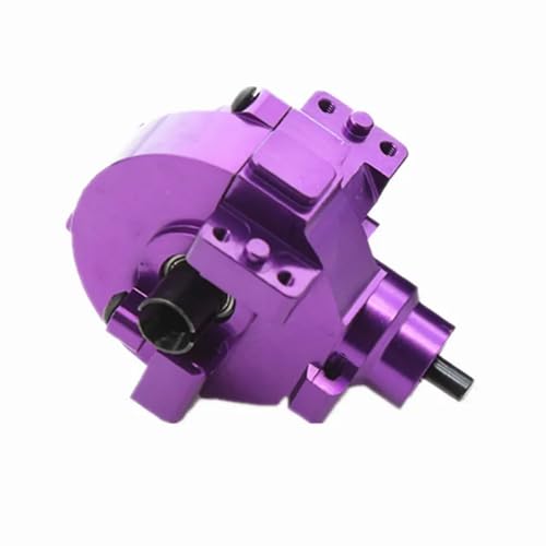 Für HSP 94123 94107 94111 02030 03015 02024 02051 102075 1/10 RC Autos Vorne Hinten Getriebe Box Komplette Stick & Diff.Getriebe Modifizierte Teile RC Ersatzteile(Purple,Front) von QWHTYO