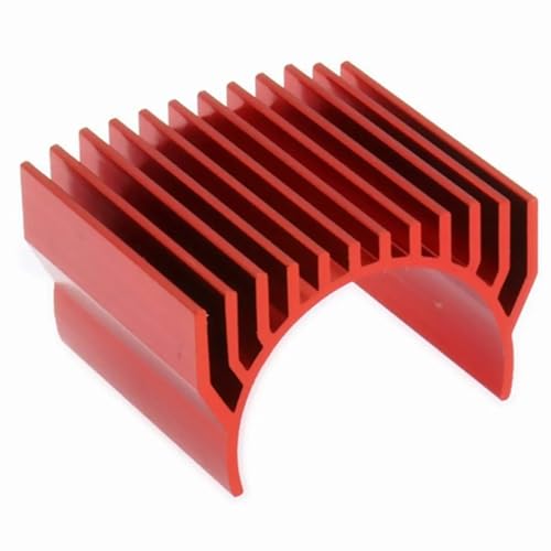 Für Hsp, Für Arrma, Für Axial, Für Traxxas 1:10 540 550. Motorkühlkörper Kann 40 X 40 Mm Lüfter Installieren (ohne) Für RC-Modellauto RC Ersatzteile(Red) von QWHTYO