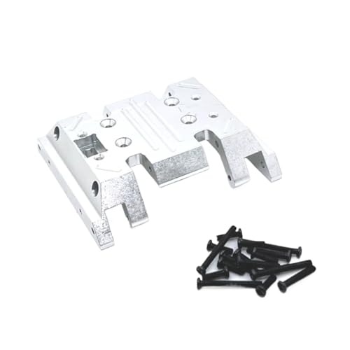 Für MN Für MN128 MN86 G500 Modell 1/12 RC Auto Teile Metall Upgrade Medium Welle Box Boden Platte Änderung Zubehör RC Ersatzteile(Silver) von QWHTYO