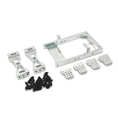 Für MN Für Modell 1/12 Fernbedienung Auto Zubehör Upgrade Querträger Lenkgetriebe Box Shock Modifikation Zubehör RC Ersatzteile(White) von QWHTYO