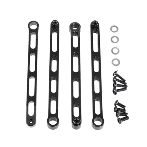 Für MN168 Für MN78 1/12 RC Auto Upgrade Zubehör RC Auto Chassis Befestigungs Stange Kit Ersatz Teile RC Ersatzteile(Black) von QWHTYO