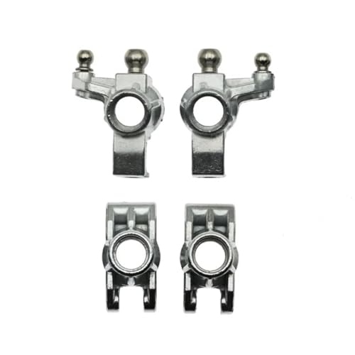 Für SCY 16101 16102 16103 16201 16101Pro 16102Pro 16103Pro 16201Pro 1/16 RC Upgrade Teile Metall Front Steering Cup Und Rear Hub Carrier RC Ersatzteile(Front and Rear) von QWHTYO