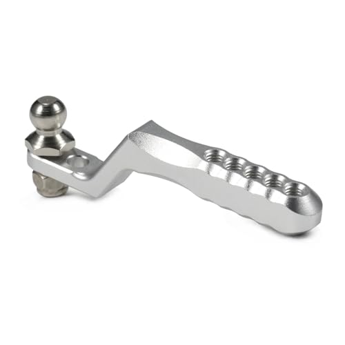 Für TRX4, Für SCX10 II, Für Defender TF2, Für RGT CC01, CNC-Aluminiumlegierung, RC-Anhängerkupplung Im Maßstab 1/10, Für Heckstoßstange des Für Rock Crawler-Autos RC Ersatzteile(Silver) von QWHTYO