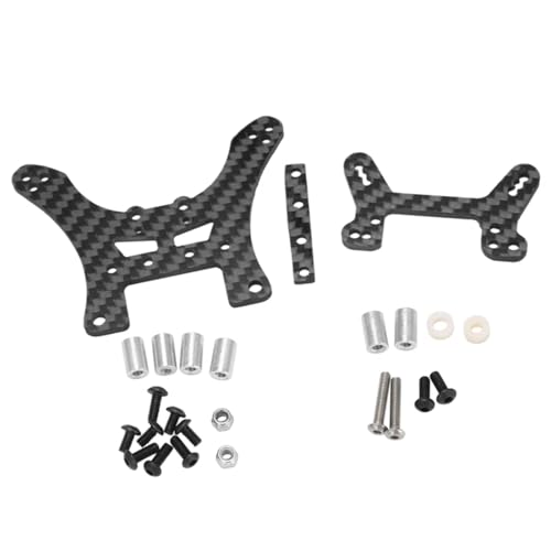Für Tamiya DF02 2Pcs Carbon Fiber Vorne Hinten Shock Tower RC Upgrade Teile Modifikation Zubehör RC Ersatzteile von QWHTYO